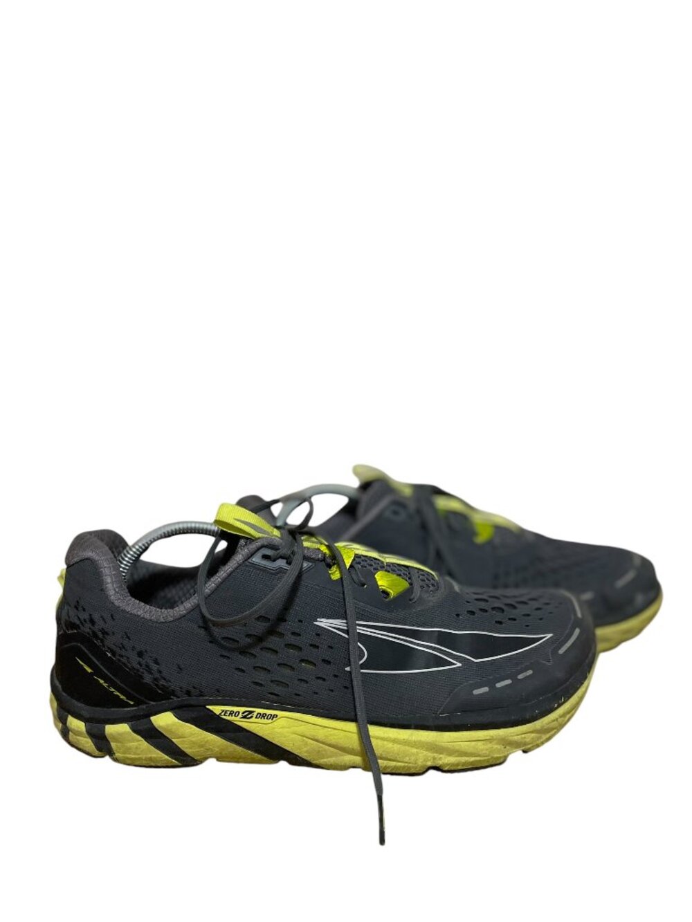 Altra Torin 4 Shoes Mens Sz 10.5 Gray Yellow Zero Drop Road Running ALM1937F232